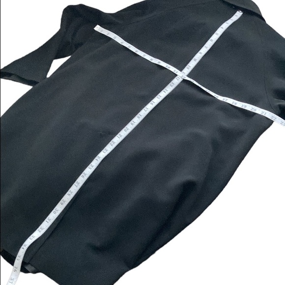 Gallery Petites Black Balmacaan Coat Jacket Sz PL - Picture 5 of 8